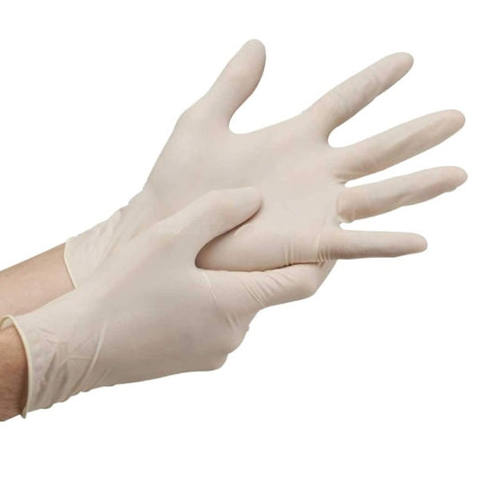 Guantes de examinación de latex