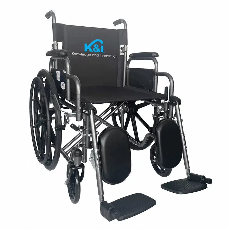 Silla de ruedas 20" Bariátrica, Brazos desmontables y pies elevables, Silver Sport II