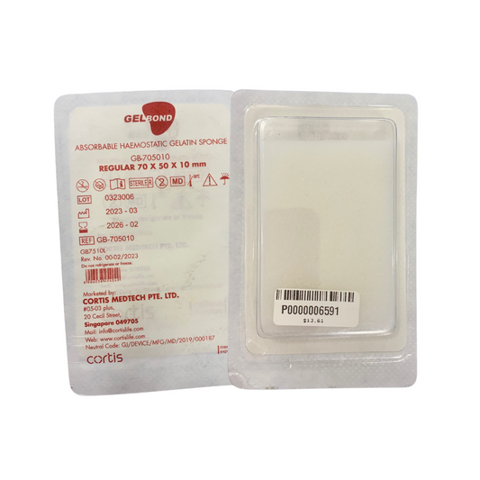 ESPONJA HEMOSTÁTICA GELATINA 7X5X1