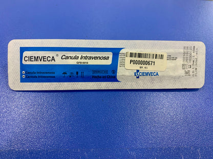 Catéter intravenoso 18 G sin aletas