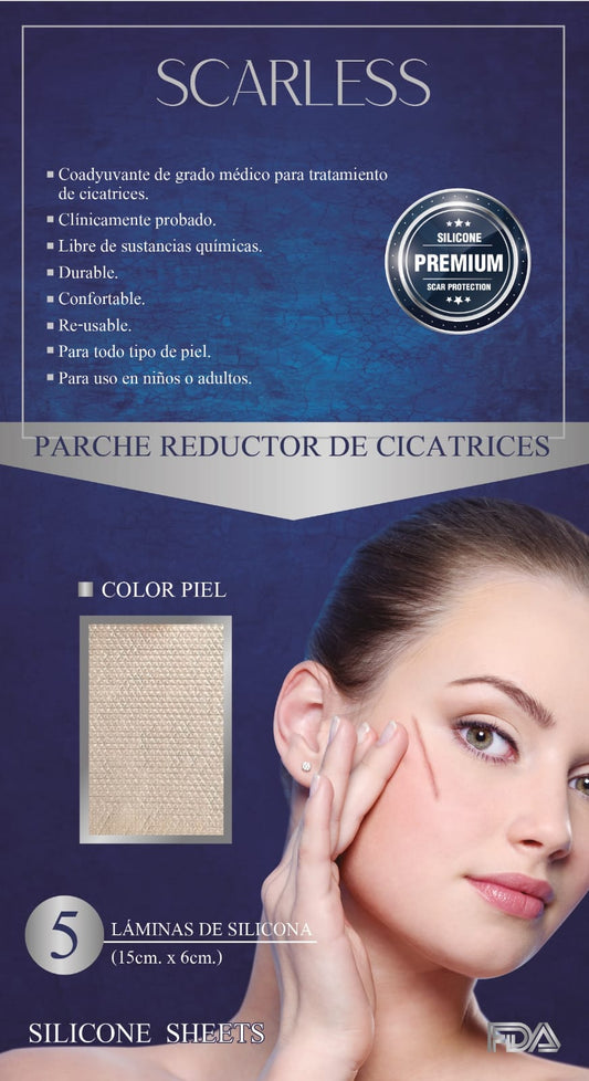 Parche reductor de cicatrices color piel