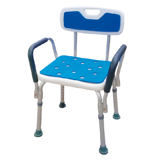 SILLA DE BAÑO BLUE CON APOYA BRAZOS